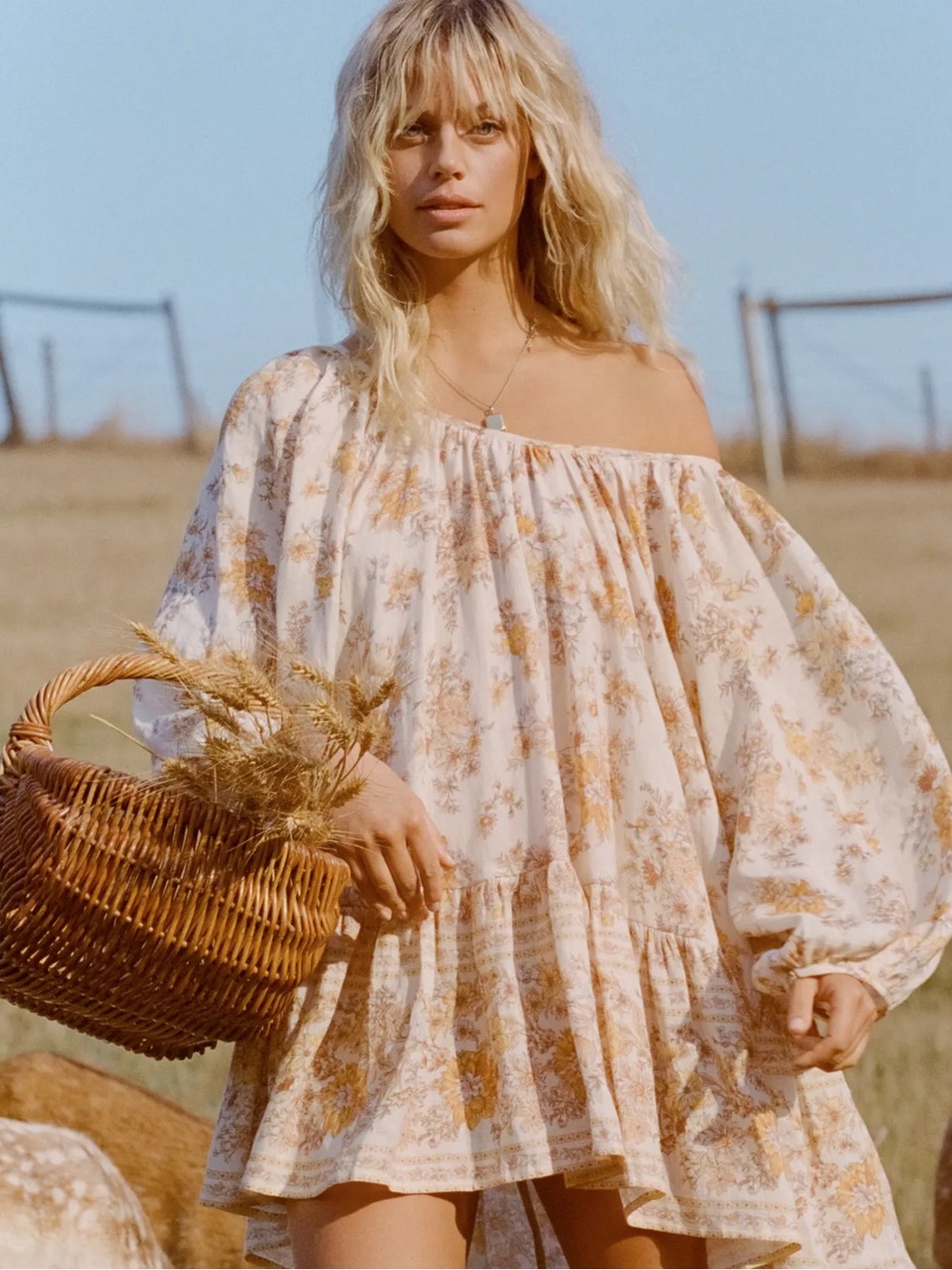 Spell Meadowland Linen Tunic Dress
